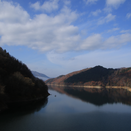 near Kuzuryu dam in Fukui